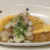 海鮮あんかけオムレツ