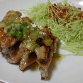 鶏もも肉の塩焼き