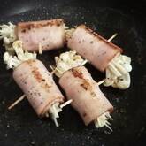 お弁当のおかずに！エノキのベーコン巻き