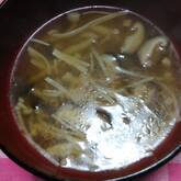 4種のキノコとショウガのトロミスープ