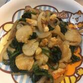 パパっと炒めて簡単！ホタテとアスパラのこってりバターソテー