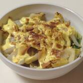 白菜とハムのマヨネーズ焼き