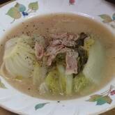 焼き白菜のスープ