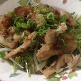 揚げ鶏むね肉のポン酢がけ