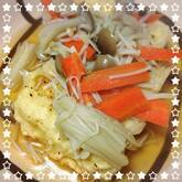 揚げ豆腐のキノコあんかけ