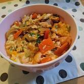 子どももよろこぶ！野菜たっぷりふわとろ親子丼