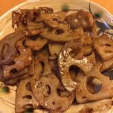 レンコンのバルサミコしょうゆ炒め