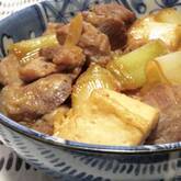 豚肉と白ネギの甘辛炒め煮