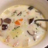 ベーコンの白いスープ