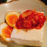 ミョウガ冷奴キムチダレ