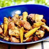 キノコのアンチョビ炒め