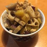 サツマイモとレンコンのきんぴら