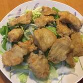 揚げ鶏むね肉のポン酢がけ