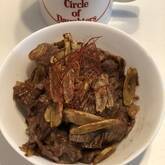 牛肉とゴボウのオイスター炒め