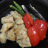 鶏肉と夏野菜の揚げびたし