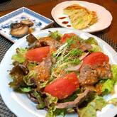 野菜たっぷり焼肉サラダ