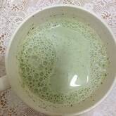 ホット抹茶豆乳