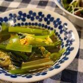 小松菜の卵とじ煮