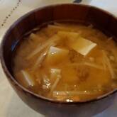 エノキとミョウガのみそ汁