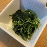 オカヒジキとワカメのポン酢和え