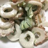 あと一品に！キュウリとちくわのワサビマヨ和え