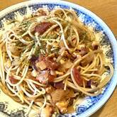 タコミンチのトマトパスタ