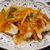 餃子の甘酢あんかけ