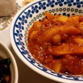 タラとジャガイモのトマト煮