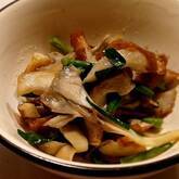 マイタケのユズコショウ炒め