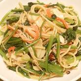 ホウレン草の和風パスタ