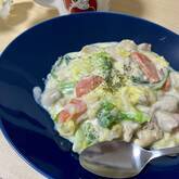 白菜と鶏もも肉のクリーム煮