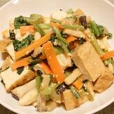 厚揚げとエリンギのヨーグルトみそ炒め