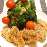 サーモンのマスタードパン粉焼き