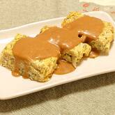 モヤシのソース卵焼き