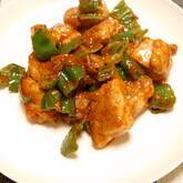 鶏肉のピザソース炒め