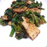 鯛のマスタード焼き菜の花添え