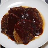 春キャベツ入りハンバーグ