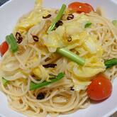 ジャコと春キャベツのパスタ