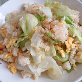 レタスとザーサイのチャーハン