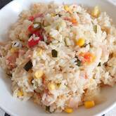 夏野菜の炊き込みピラフ