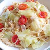 アサリとキャベツの和風パスタ