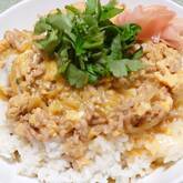 ひき肉で親子丼