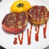 パプリカの肉詰め