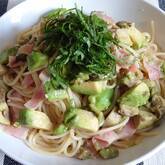 アボカドポン酢パスタ