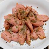 魚肉ソーセージの粒マスタード炒め