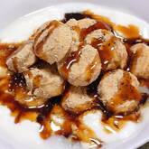 黒ゴマきな粉バナナヨーグルト