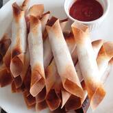 ソーセージのパリパリ巻き