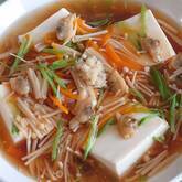 豆腐のアサリあんかけ