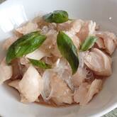 ささ身と葛きりのサッパリ和え