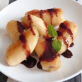 焼きバナナチョコソース